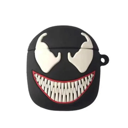 3D Cartoon Silicone Case for AirPods 1/2/3 & Pro/Pro 2 — Protective Wireless Earphone Cover with Hook