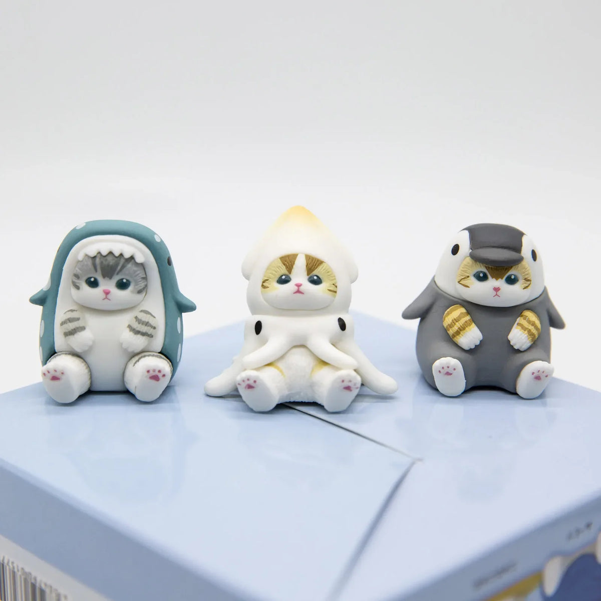 Mofusand Marine Animal Cat Figures - Cute Blind Box Collectibles and Desk Ornaments Gift Set