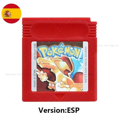 GBC Pokémon Game Cartridge Bundle – Red, Blue, Crystal, Gold, Silver, Yellow & Green, Multi-Language