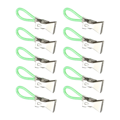 10pcs Metal Towel Clips - Hanging Loop Clip Hangers for Kitchen & Bathroom Organization