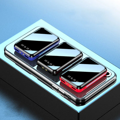 20000mAh Mini Power Bank - Portable LED Digital Display Charger with Mirror Screen External Battery for iPhone Samsung Xiaomi & Huawei
