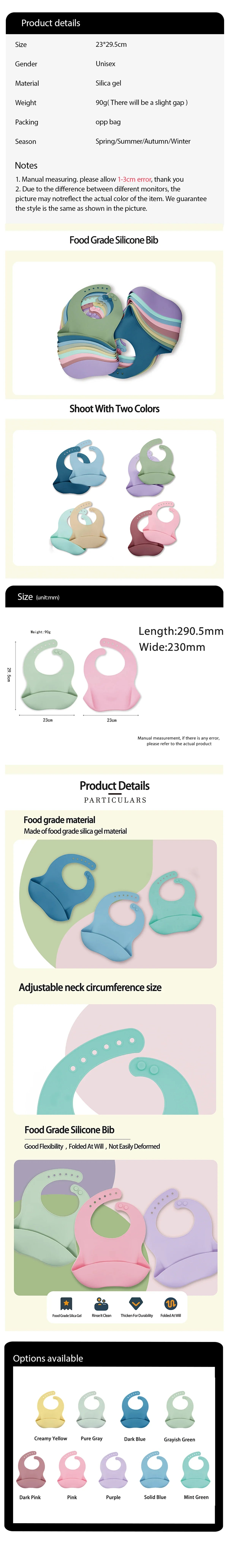 3D Waterproof Baby Bib – Cute Cartoon Animal Print, Adjustable Soft Silicone Feeding Bib for Boys & Girls