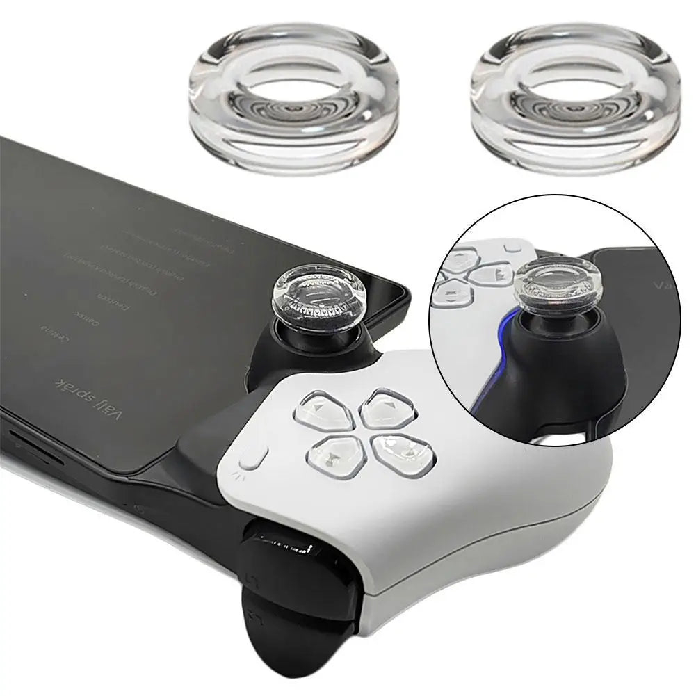 Rocker Cap for PlayStation Portal - Transparent Liquid Silicone Game Controller Cover & Thumb Grip for PS5