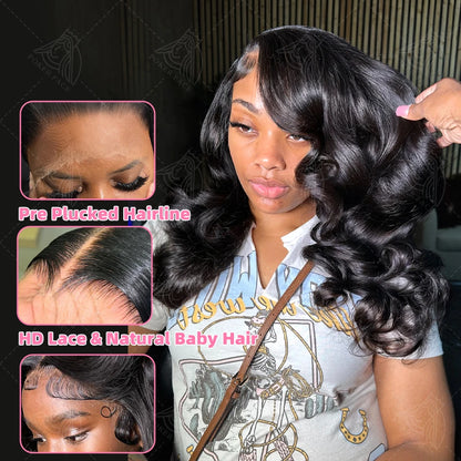 Brazilian Body Wave Short Bob Wig – 13x4/13x6 HD Transparent Lace Front, Pre-Plucked 5x5 High Density Human Hair Lace Frontal Wig