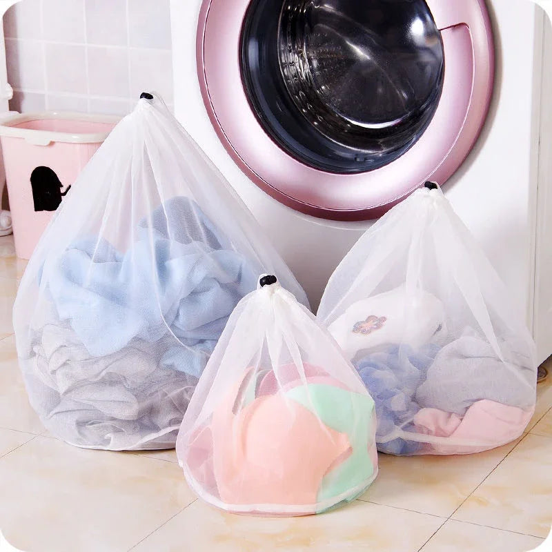 Reusable Zipper Laundry Bag for Washing Machine – Coarse Mesh Organizer for Lingerie, Shoes, Bras & Clothes