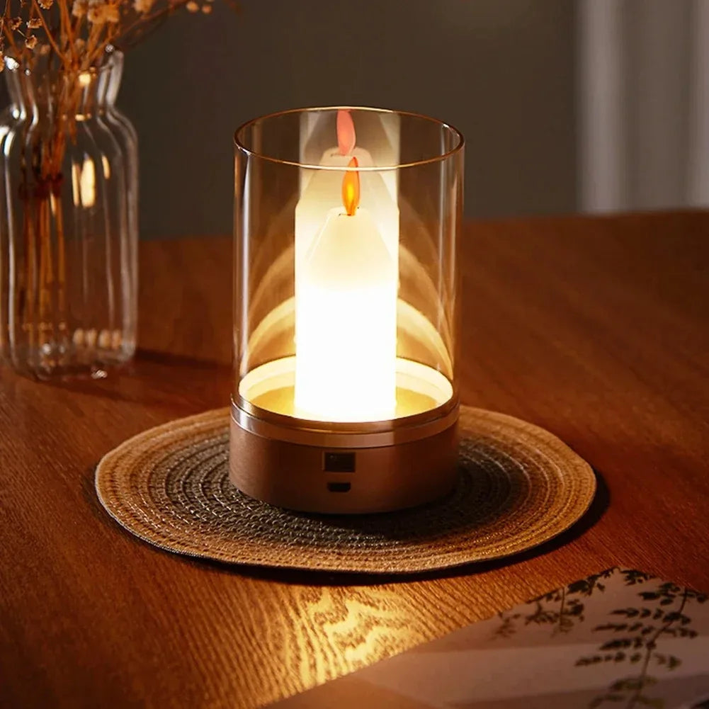 GGbingo LED Night Light – PIR Motion Sensor Candlelight with USB Charging & Auto Switch