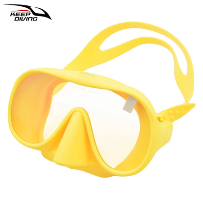Professional Diving Mask for Scuba & Free Diving – Anti-Fog Snorkeling Goggles for Underwater Fishing Adults