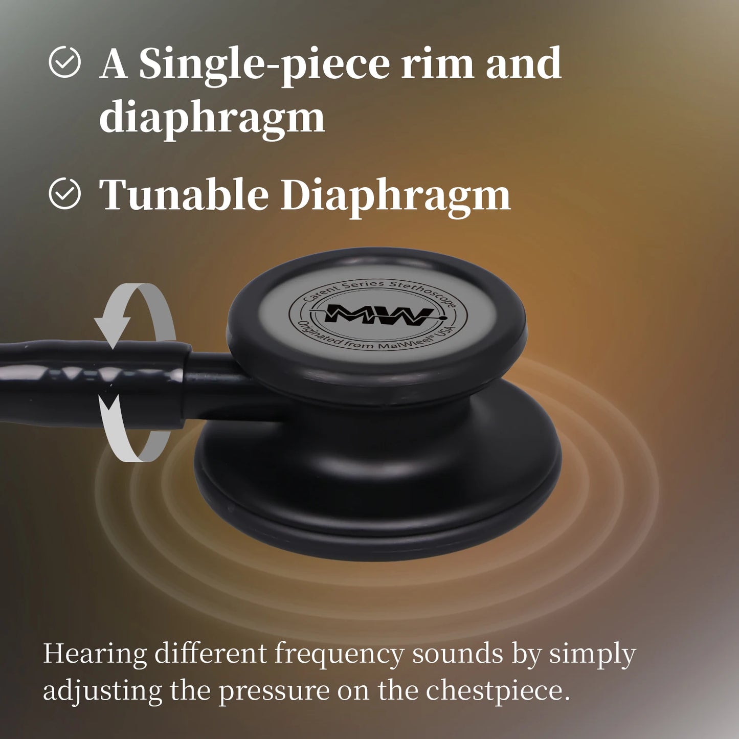 Portable Double-Sided Medical Stethoscope — Professional Cardiology Stethoscope for Doctors, Nurses, and Medical Use