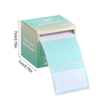 256 Sheets Pull-Out Sticky Notes Roll Tape – Self-Adhesive Memo Pads Sticker Labels for Writing, Noting & Office Organization