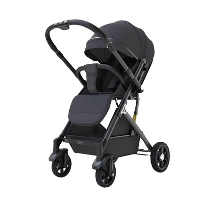 Lightweight Two-Way Baby Stroller — High Landscape, Spine Protection, 4-Wheel Newborn Push Trolley