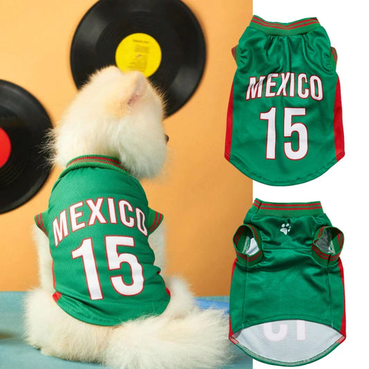 Breathable Mesh Dog Shirt - Sport Basketball Jersey Clothing for Small Large Dogs Cats Puppy Summer Apparel
