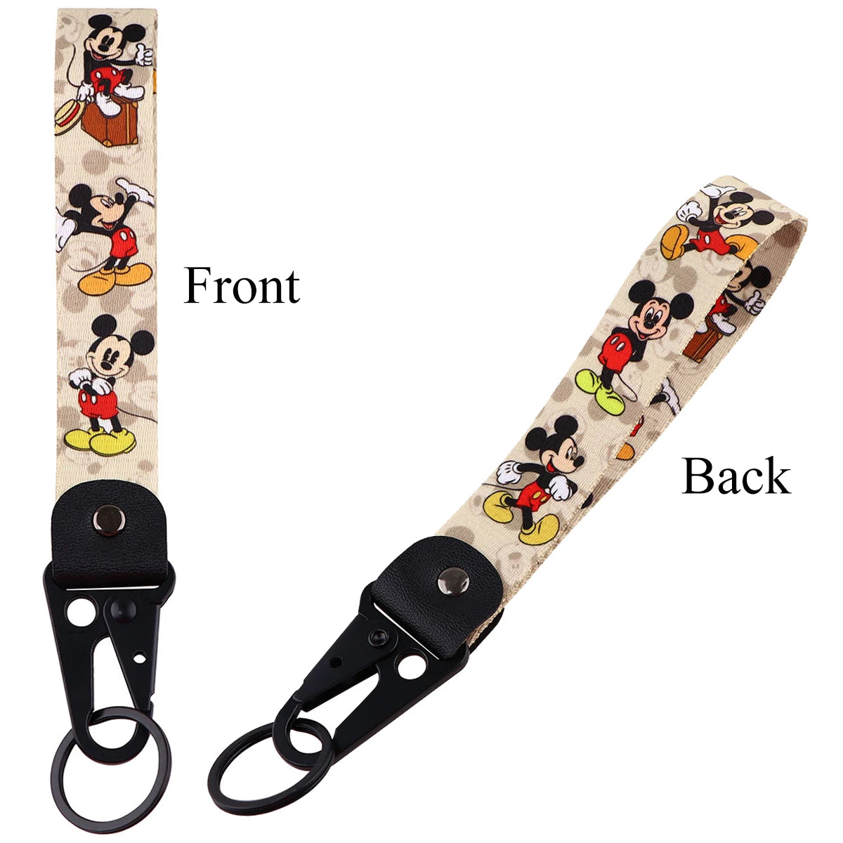 Mickey Mouse & Marie Cat Keychain – Eagle Beak Key Holder for Cars, Motorcycles & Backpacks