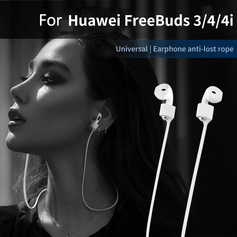 Magnetic Wireless Anti-Lost Silicone Earphone Cable Holder - Neck String for AirPods Pro, Airdots, Samsung Buds Plus
