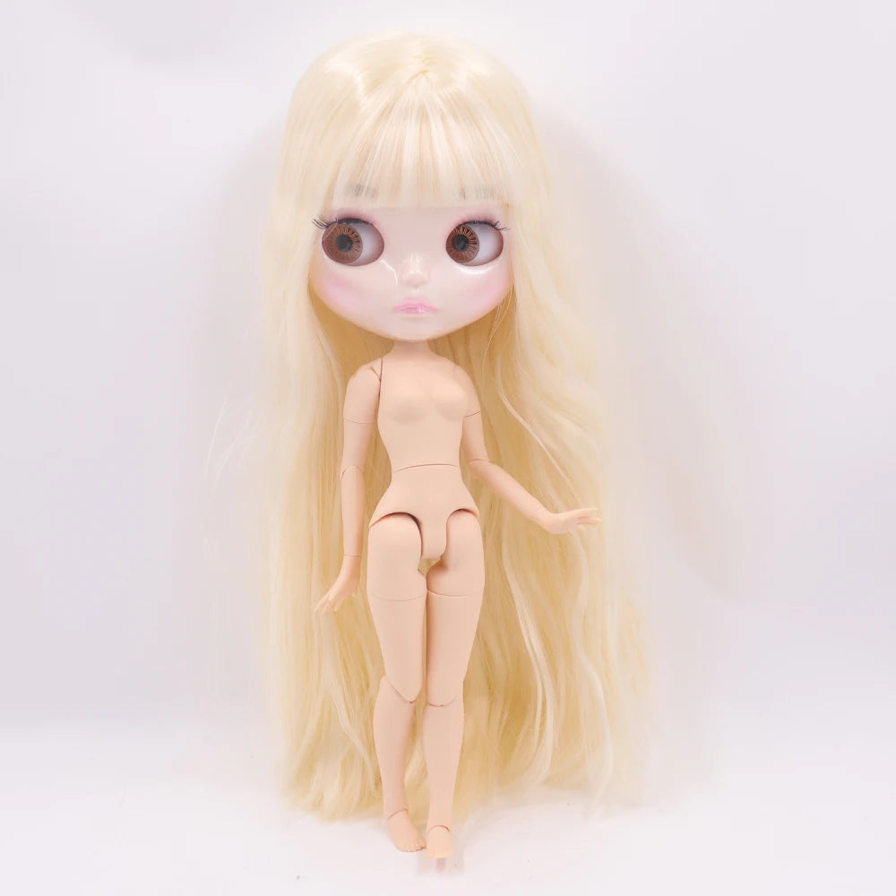ICY DBS Blythe Doll 1/6 Joint Body 30cm BJD – Shiny Face with Extra Hands, DIY Fashion Doll Gift