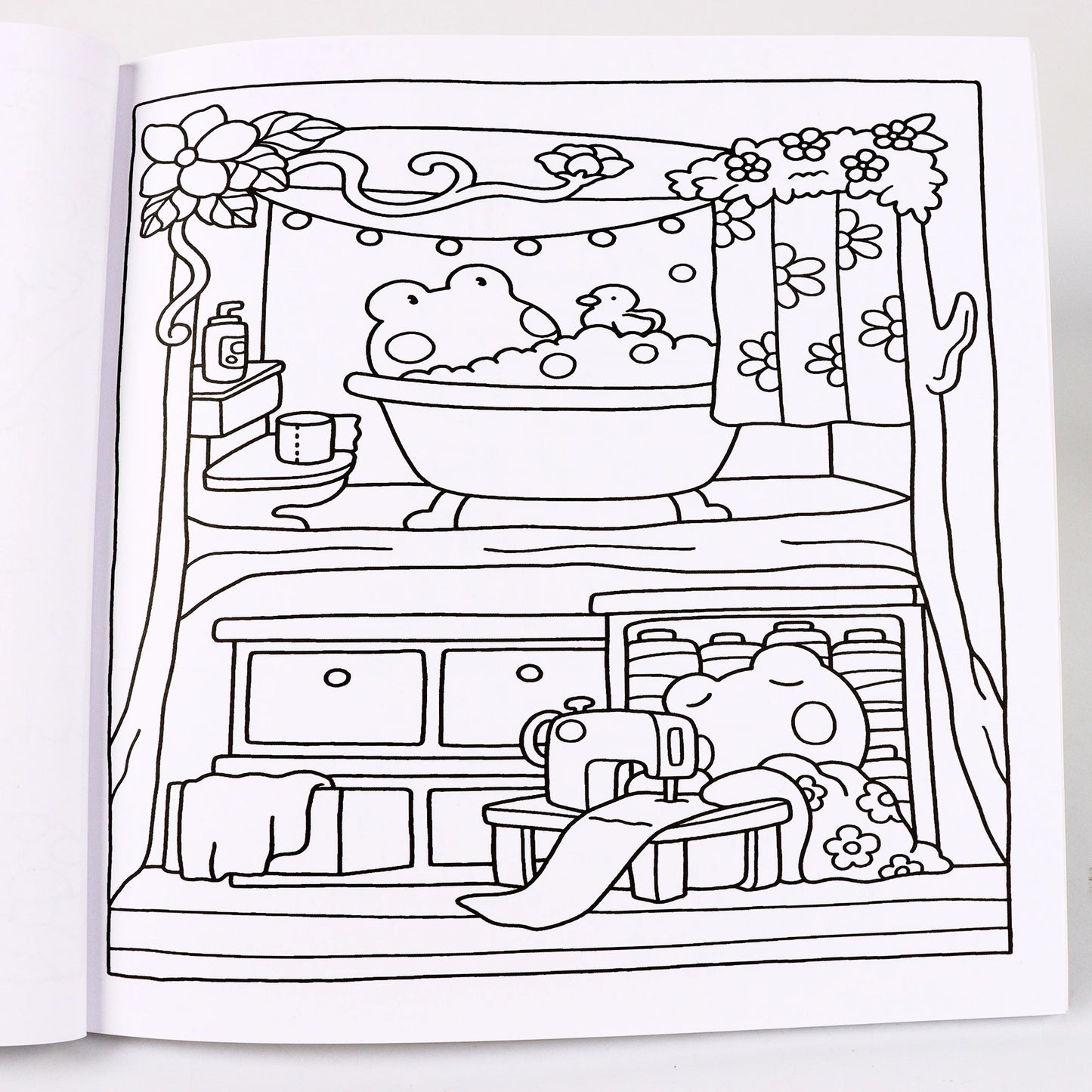 Coloring Books for Adults and Teens, Cute Puppies Cartoon Designs for Relaxation, Cozy Hygge Moment Coloring Fun