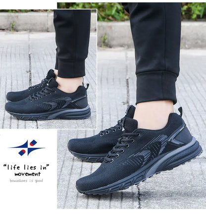BONA Men's Outdoor Walking Sneakers — Lace-Up Athletic & Running Shoes, Comfortable Popular Style