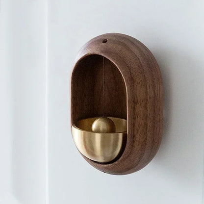 Wooden Landscape Door Bell – Magnetic Wind Chime for Home Entrance Alert & Decor