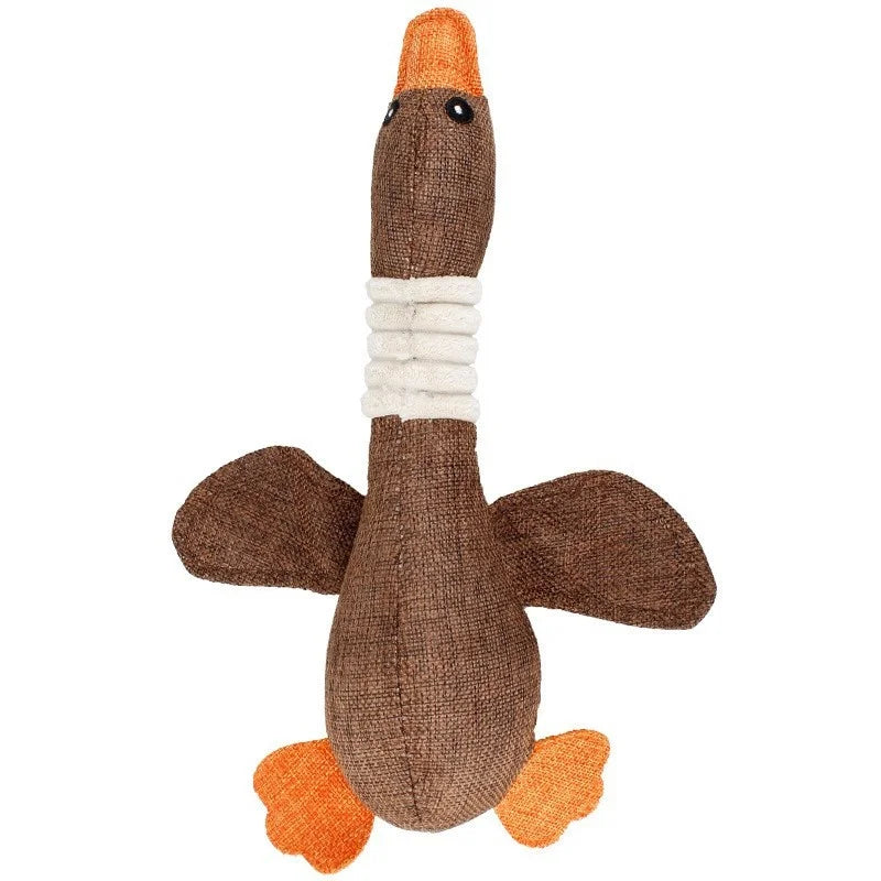 Squeaky Plush Bone Dog Toy - Puppy Teething, Chew & Molar Training Toy for Interactive Playtime