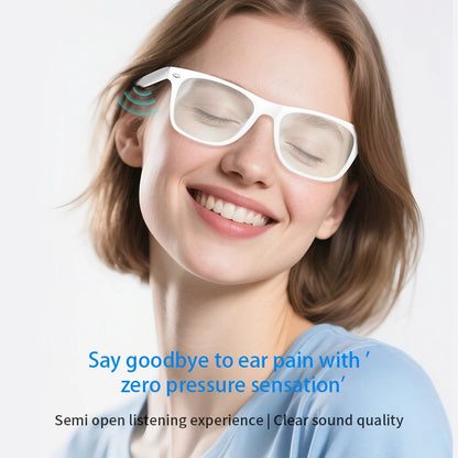 2025 AI Translation Smart Glasses – Bluetooth Call Headphones with UV Protective Lenses for Outdoor Sports
