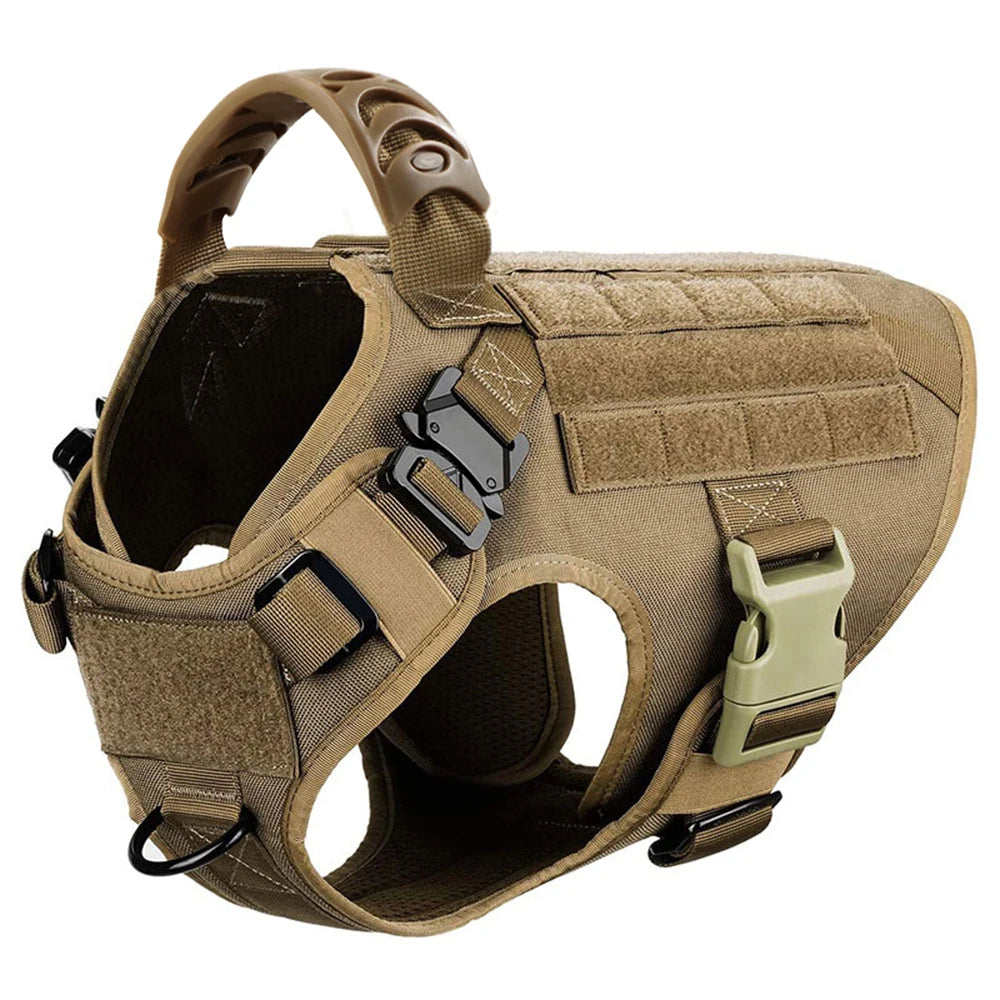 Large Dog Harness & Leash Set — Training & Walking Vest for German Shepherd, Malinois