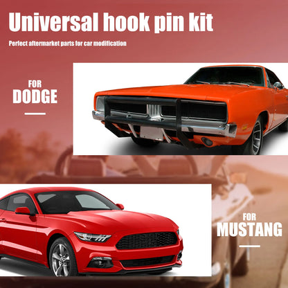 Universal Stainless Steel Car Hood Pin Lock Kit – Engine Bonnet Racing & Modified Accessory