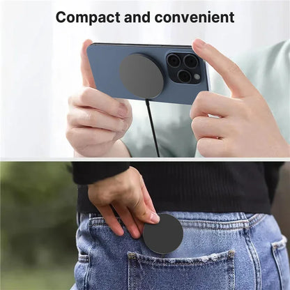 100W Magnetic Wireless Charger Pad with USB & Type-C — Fast Charging Dock for MagSafe iPhone 16/15/14/13/12 Pro Max
