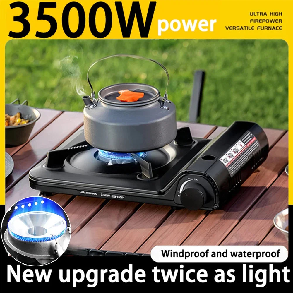 2026 Portable Single Burner Camping Gas Stove - Automatic Ignition Cassette Cooker for Indoor & Outdoor Cooking
