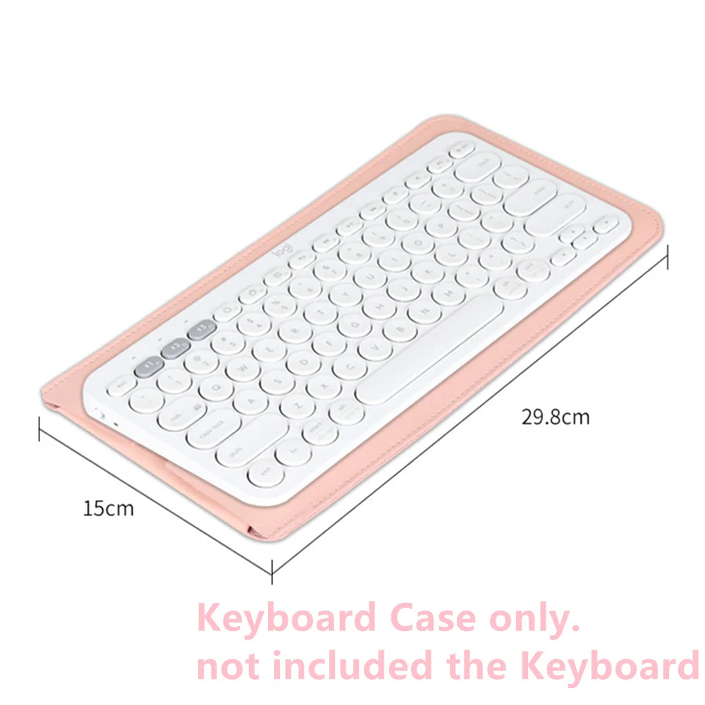 Logitech K380 PU Leather Keyboard Case - Wireless Keyboard Storage Bag and Dust Cover