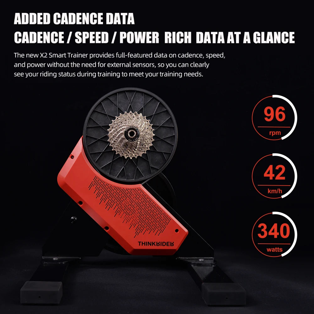ThinkRider X2 Smart Bike Trainer - MTB & Road Bicycle, Built-in Power Meter, Home Trainer Compatible
