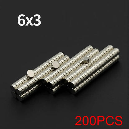 N35 Neodymium Round Magnets - Super Strong Permanent Fridge Magnets for DIY Crafts and Projects