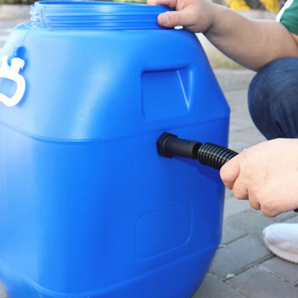 25mm Rain Barrel Hose Connector - Plastic Link Pipe Extension Kit for Garden Water Collection Systems
