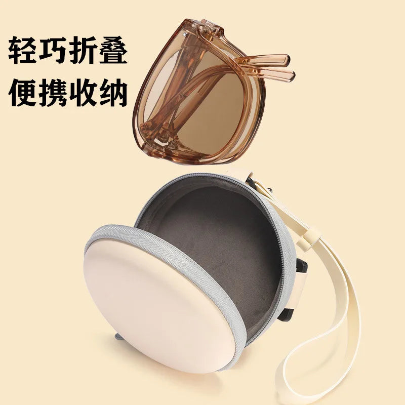 Portable Folding Sunglasses: Ultra-Light Sun Protection with UV Protection - Unisex Sunglasses for Men and Women