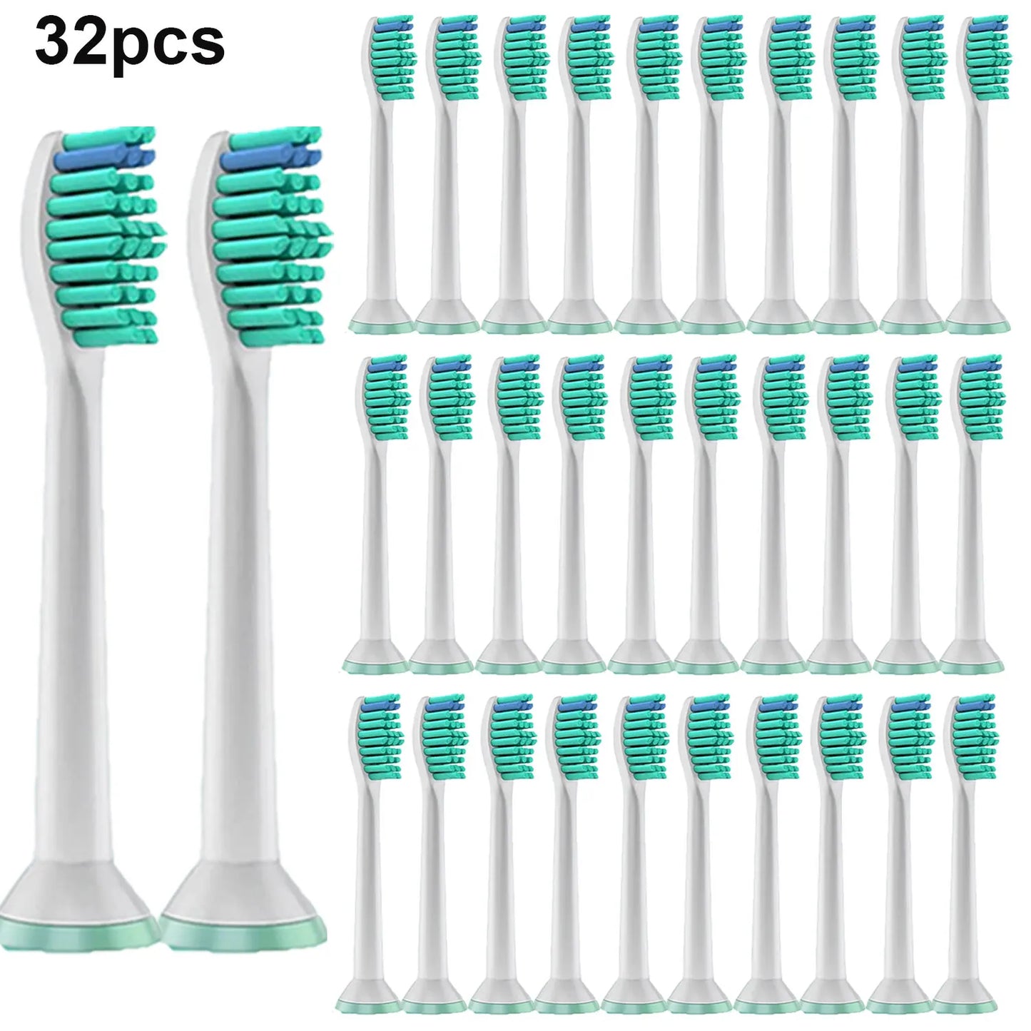 4-32PCS Replacement Toothbrush Heads – Compatible with Philips Sonicare Electric Toothbrush Models 1100/2100/4100/4300/5100/5300/6100