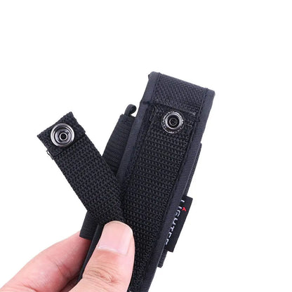 Molle Flashlight Holster - Nylon Tactical Torch Pouch Belt Holder for T305 T309 T410 Camping Outdoor EDC Tools