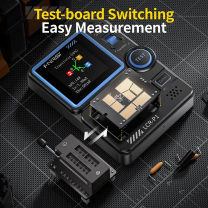 LCR-P1 Transistor Tester — Multifunction Diode, Triode, Capacitance & Resistance Meter for NPN, PNP, MOSFET, IR, LCR, ESR Testing
