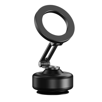 Magnetic Vacuum Adsorption Car Mount – Foldable 360° Rotating Aluminum Alloy Phone Holder for Smartphones