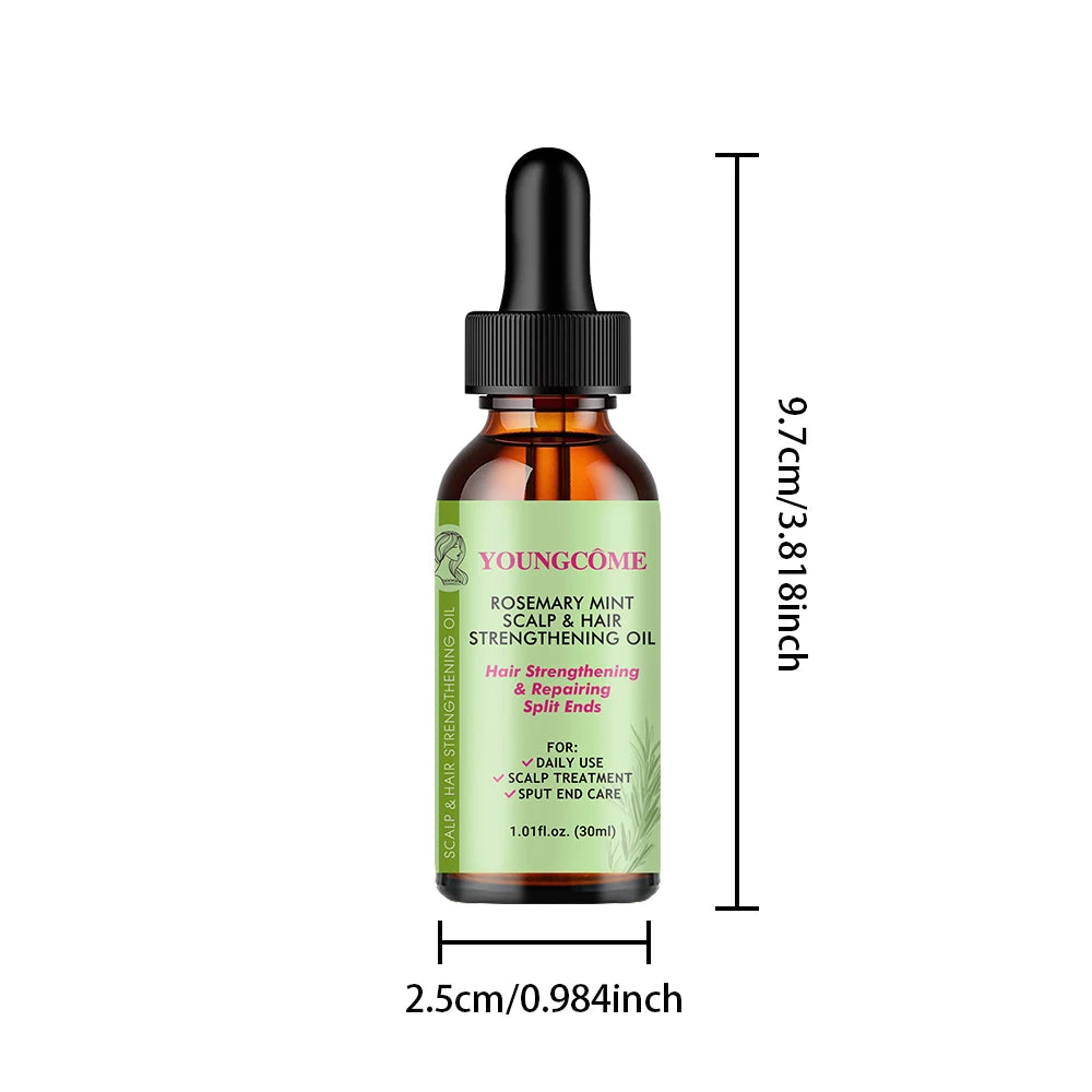ARosemary Mint Organic Hair Oil – Prevents Dryness, Strengthens & Hydrates Hair