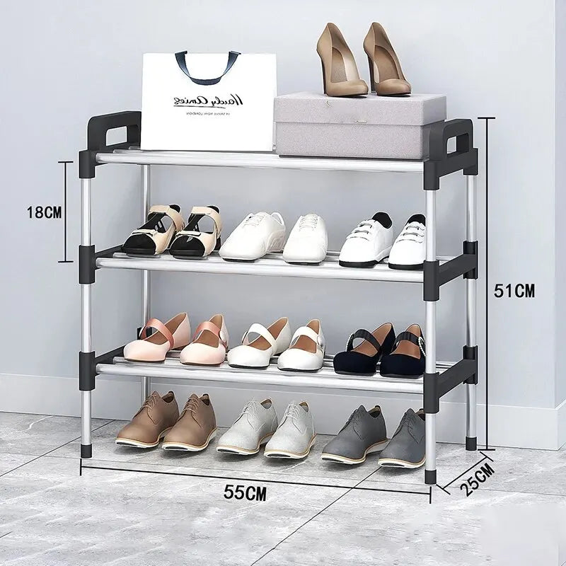 Multi Layer Shoe Rack - 3-7 Tier Dustproof Space Saving Storage Cabinet for Entryway & Home Shoe Organization
