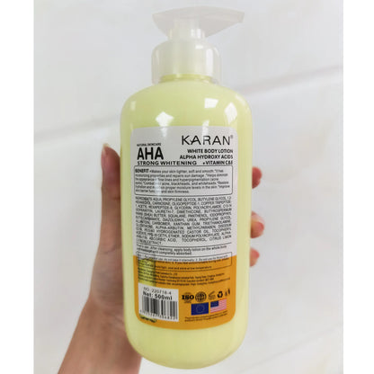 500ml Whitening Body Cream – Moisturizing & Lightening Lotion with Vitamin C&E for Smooth, Even Skin