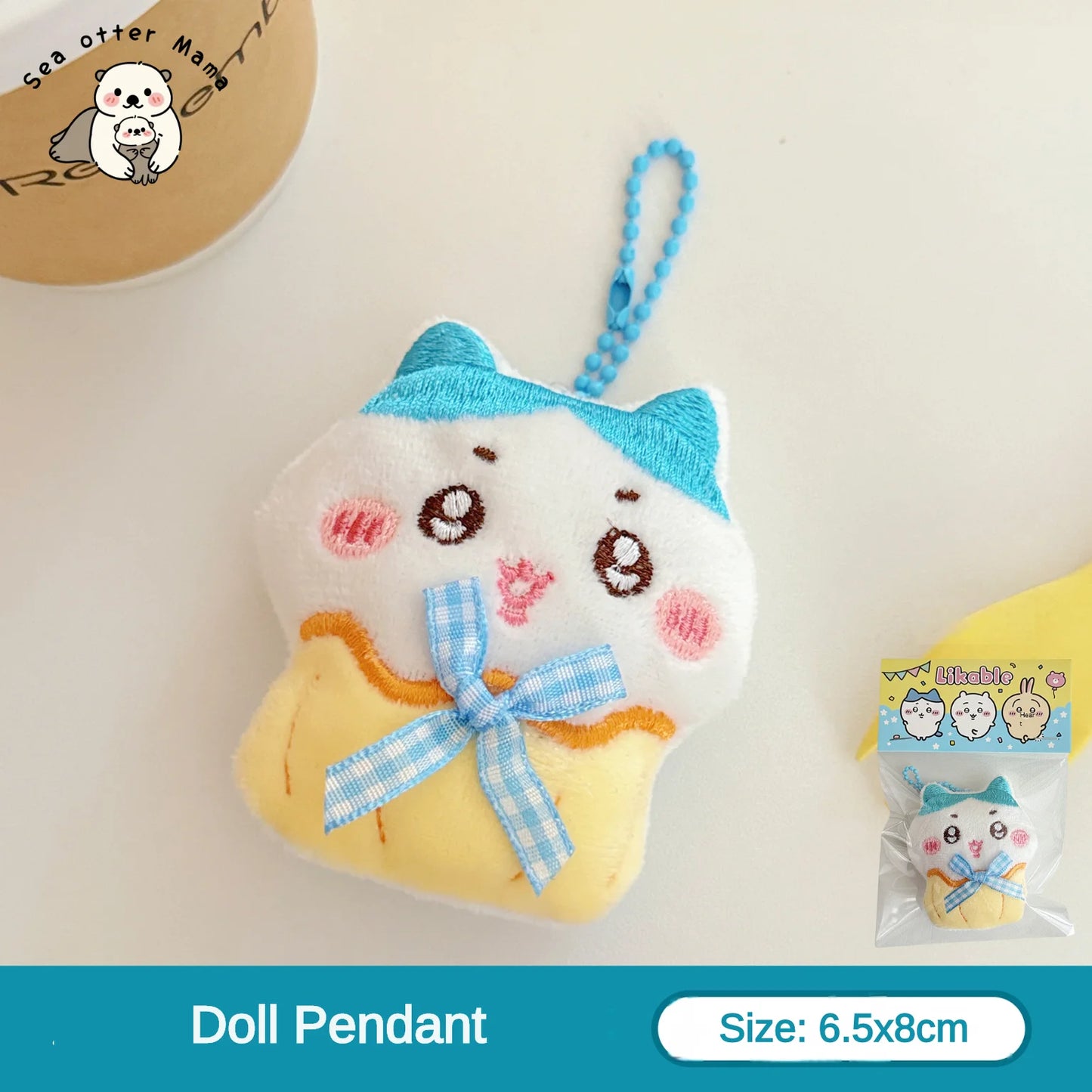 Chiikawa Plush Cartoon Pendant - 1/3PCS Cute Doll Brooch Backpack Keychain Decoration Accessories