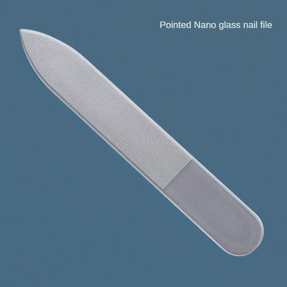 Transparent Nano Glass Nail File - Professional Nail Sanding Polishing Grinding Tool for Manicure & Nail Art