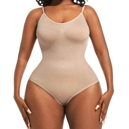 Women's Shapewear Bodysuit - Tummy Control Thong Body Shaper with Butt Lifter Compression Slimming Fit