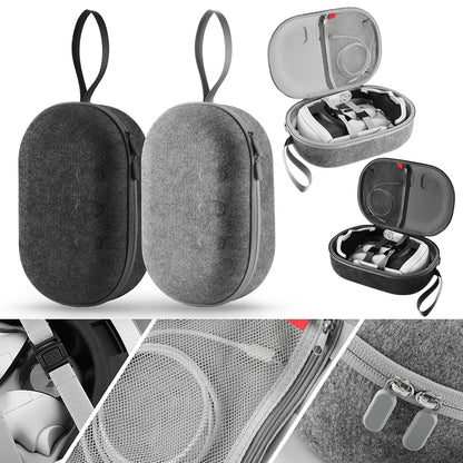 Portable Carrying Case for Meta Quest 3 - Travel-Sized VR Storage Bag with Larger Capacity, Protective EVA Material for Quest 3 Accessories