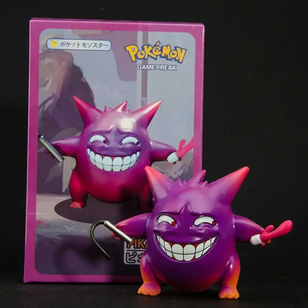 TOMY Pokemon Funny Freak PVC Action Figures — Pikachu, Bulbasaur, Charmander & Squirrel Anime Model Toy Gift for Boys