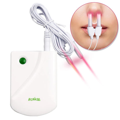 BioNase Laser Therapy for Rhinitis & Sinusitis – Low Frequency Pulse Nose Massage for Hay Fever & Runny Nose Treatment