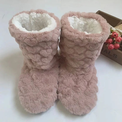 Thick Thermal Winter Socks — Plus Velvet Anti-Slip Home Slipper Socks for Men & Women, Warm Christmas Footwear