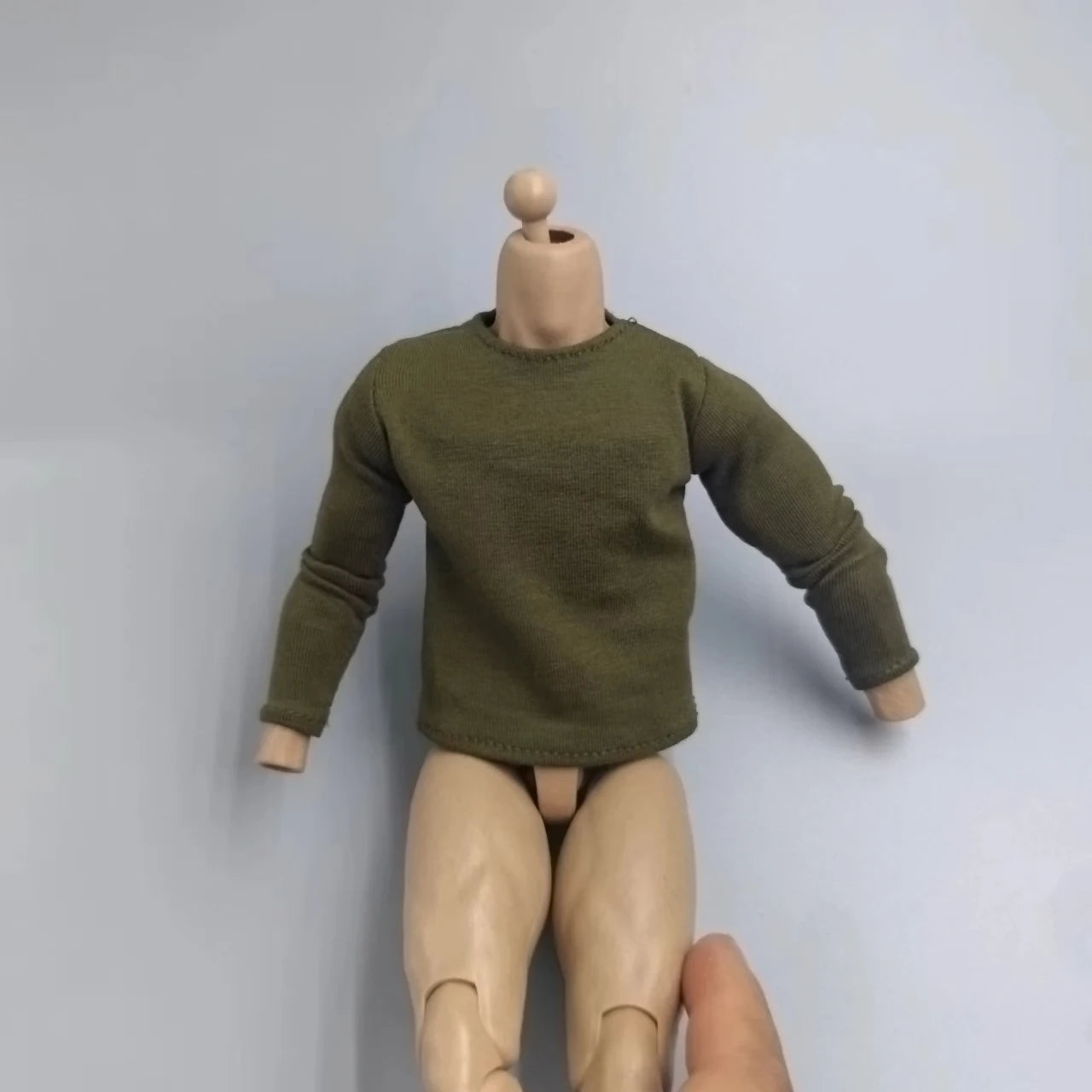 1/6 Scale Black T-Shirt for 12" (30cm) Action Figures — Male & Female DIY Model Accessories