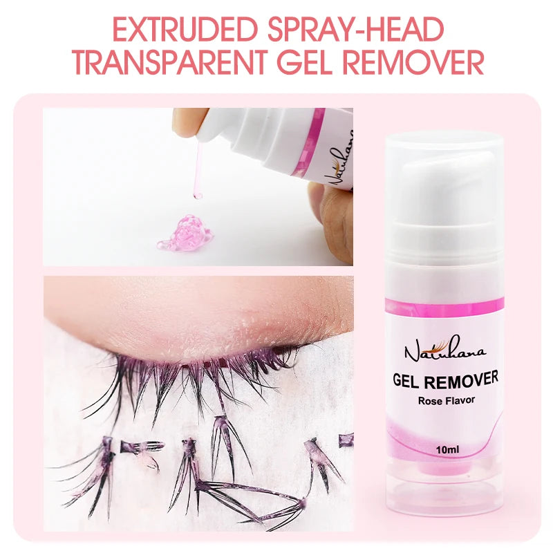 NATUHANA Eyelash Extension Jelly Remover – Fast, Safe, Non-Irritating Gel Glue Remover for Makeup
