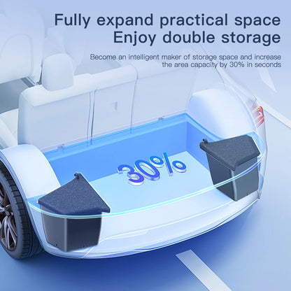 YZ Car Trunk Side Storage Box – Left & Right Organizer for Tesla Model Y Juniper 2021-2025 with Flocking Mat Cover