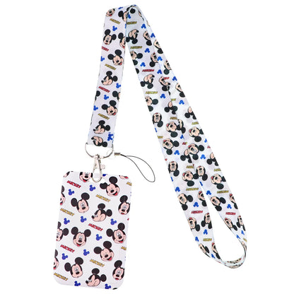 Cartoon Stitch Credential Holder Lanyard – Cute Neck Strap for Keychain, Pass & Credit Card Holder Accessories